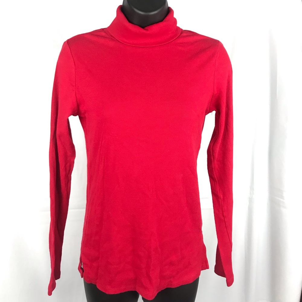 Ambiance Red Turtle Neck LG